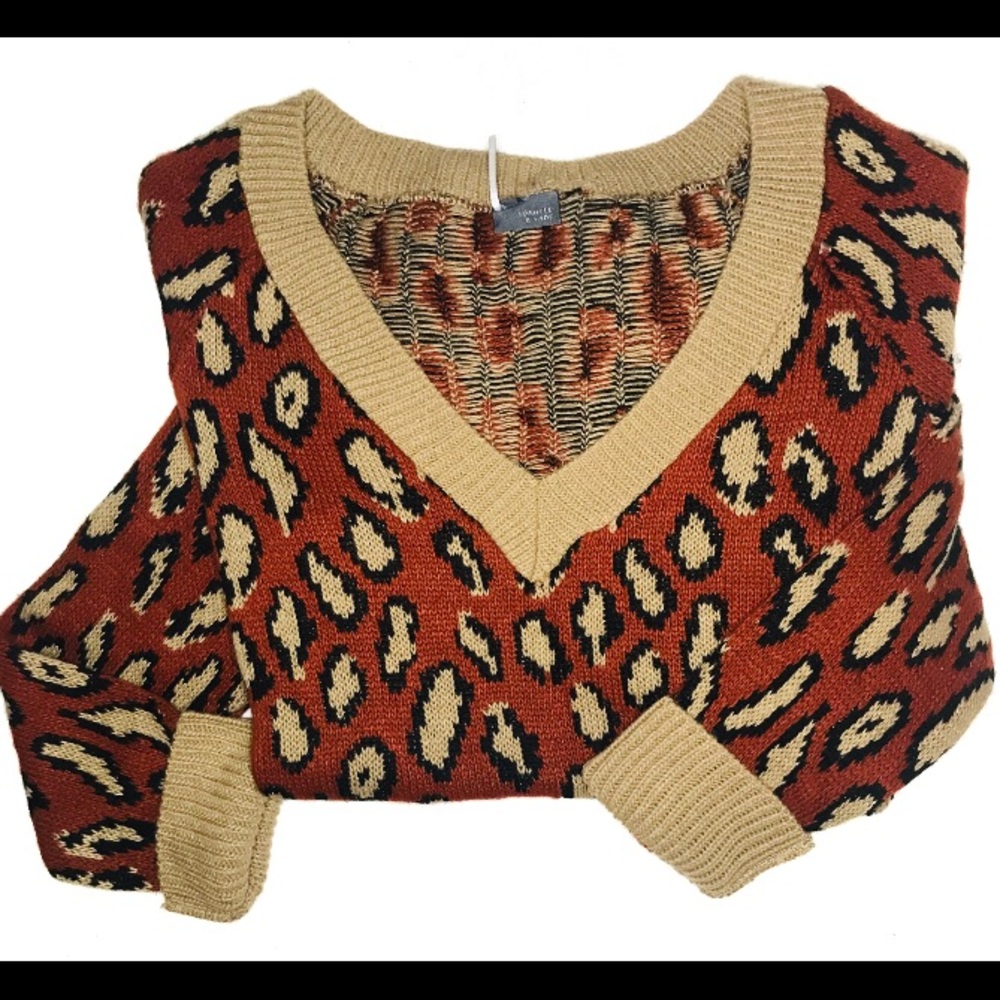 Sparkle & Fade animal print sweater